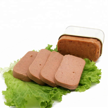 Canned beef luncheon meat